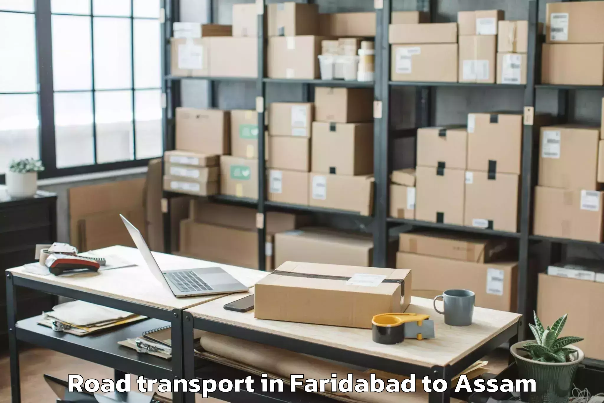 Book Faridabad to Senga Road Transport Online